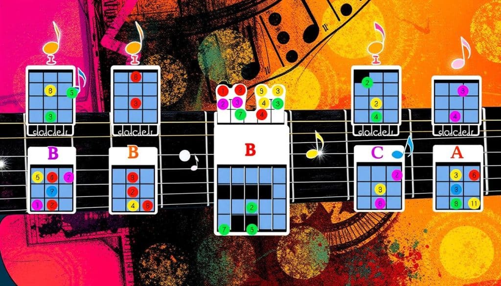 creative B chord formations