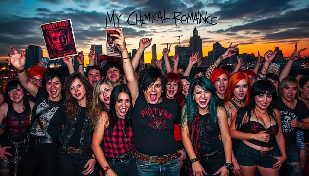 Cultural impact of My Chemical Romance in the emo genre.